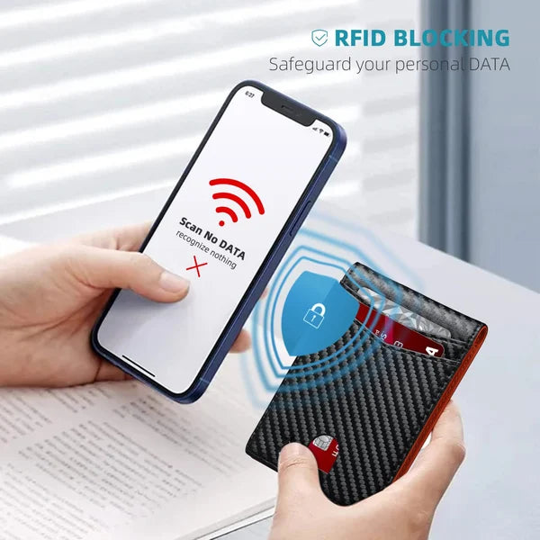 Icone™ SlimWallet - Ultra Slim And Secure RFID Leather Wallet For Men