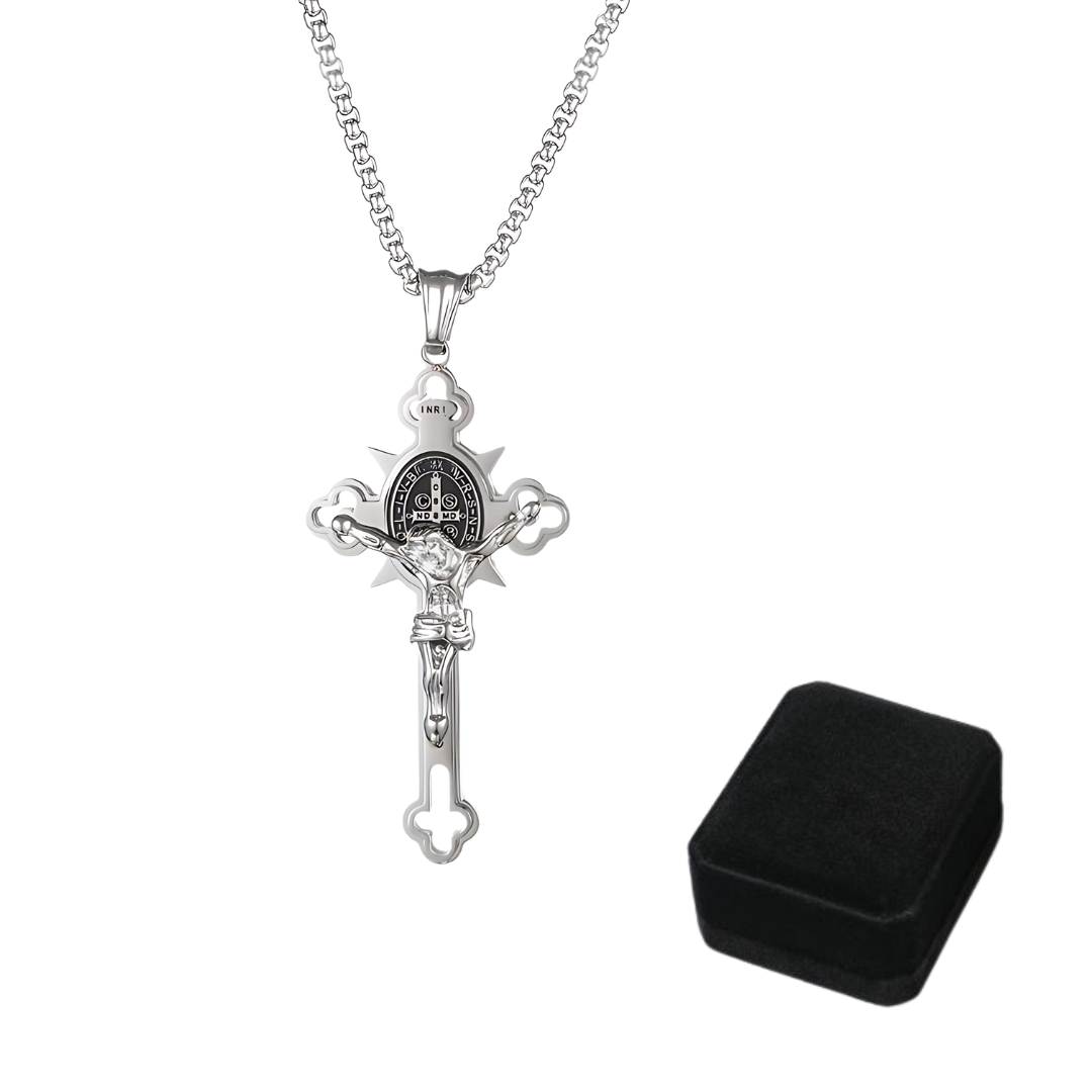 Jewelance™ CrossProtection 1+1 FREE: Spiritual Protection Cross Pendant Necklace With Gift Box