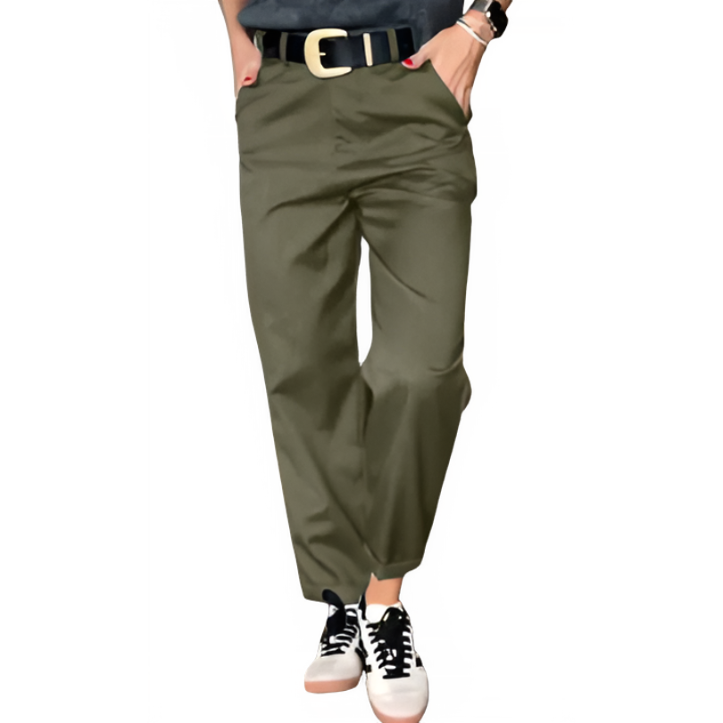 Icone™ ClassyPants: Classic Straight Fit High Waist Women Pants