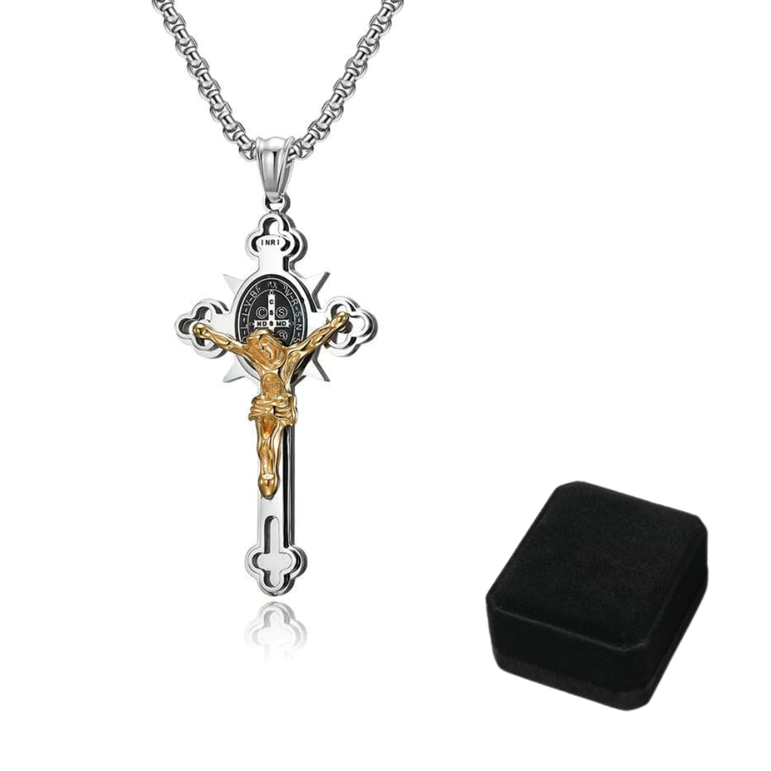 Jewelance™ CrossProtection 1+1 FREE: Spiritual Protection Cross Pendant Necklace With Gift Box