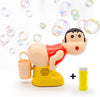 Kletshuts™ BubbleFun: Fun Electric Bubble Blower Boy Machine Toy