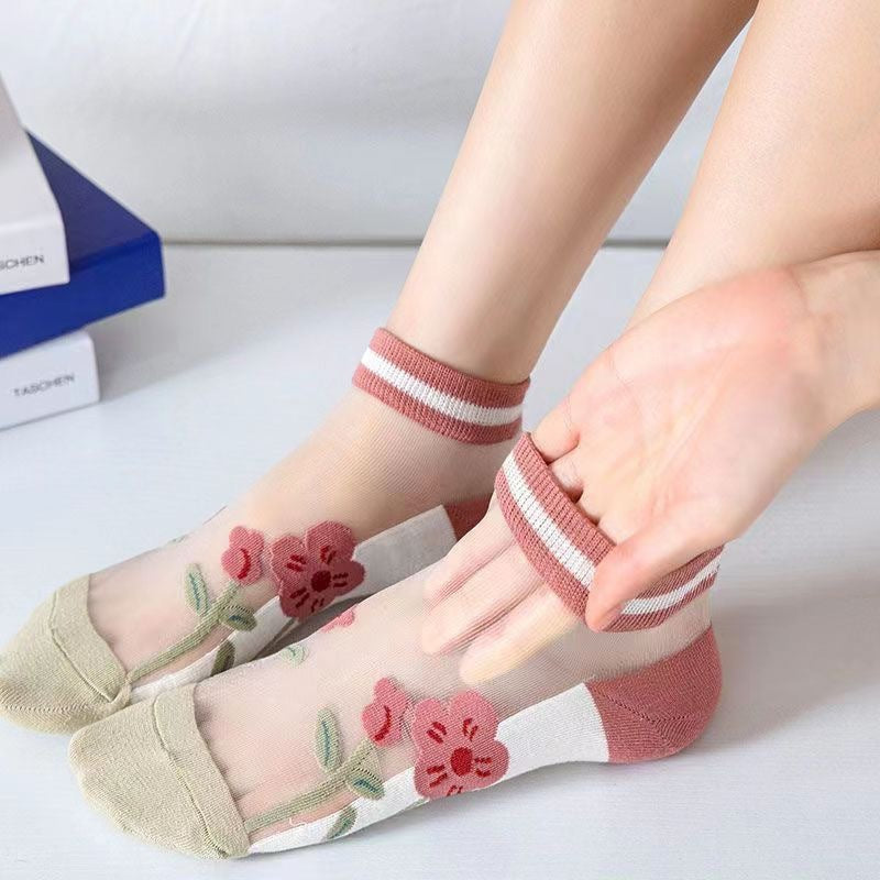 Happy™ MeshSocks: Breathable Comfortable Fun Design Mesh Ankle Socks