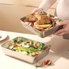 Globetrek° FreshSeal - Stainless Steel Square Storage Pan With Lid