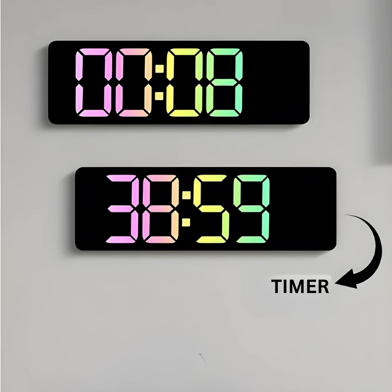 Globetrek° DigitalClock: Large LED Screen Display Digital Clock