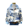 Icone™ FormalBlouse: Stylish Long-Sleeve Unique Print Formal Blouse