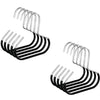 GlideHold® ClosetRing 10+10 FREE: Open Ring Space Saver Closet Hanger