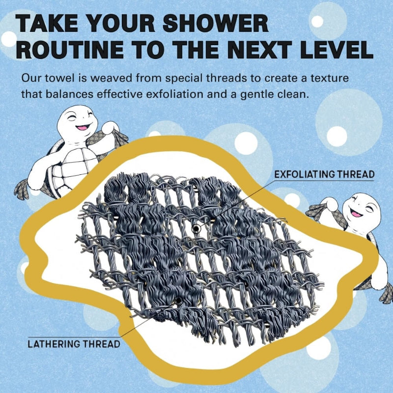 ScrubTowel 1+1 FREE - Exfoliating Shower Scrub Towel