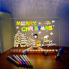 Kletshuts™ NoteBoard: LED Lamp Acrylic Note And Drawing Board