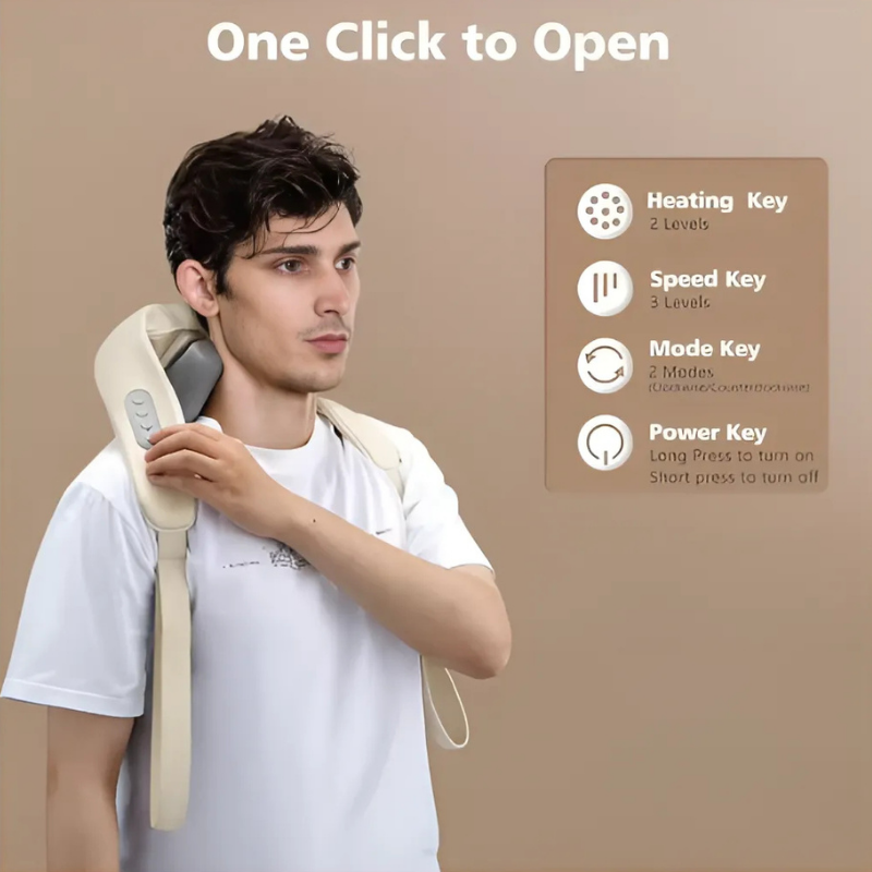 NeckMassager: Soothing Heat Relaxing Neck And Shoulder Massager