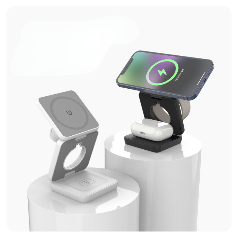 Holder360° MultiCharger: Multi-Function Foldable Magnetic Charging Stand