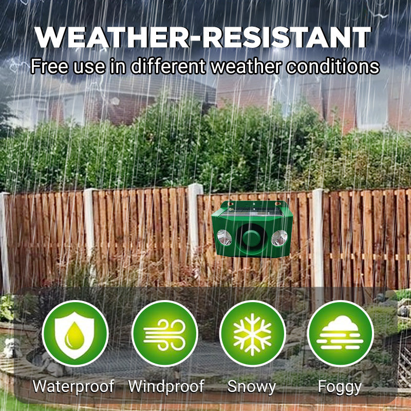 LightAlert - Animal Repellent Alert Light And Sound Solar Powered Warning Tool