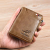 Icone™ ZippyWallet: Men's Zipper Leather Wallet with RFID Protection