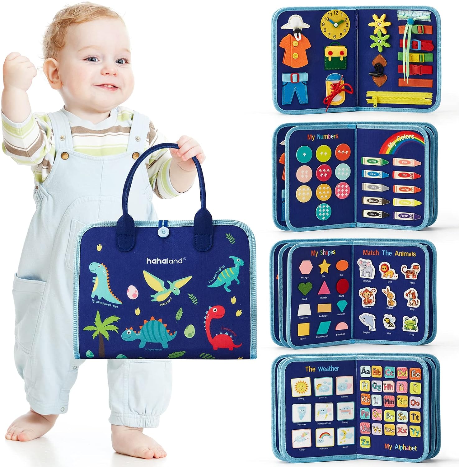 Kletshuts™ BusyBoard: Sensory Fine Motor Skills Montessori Educational Busy Board