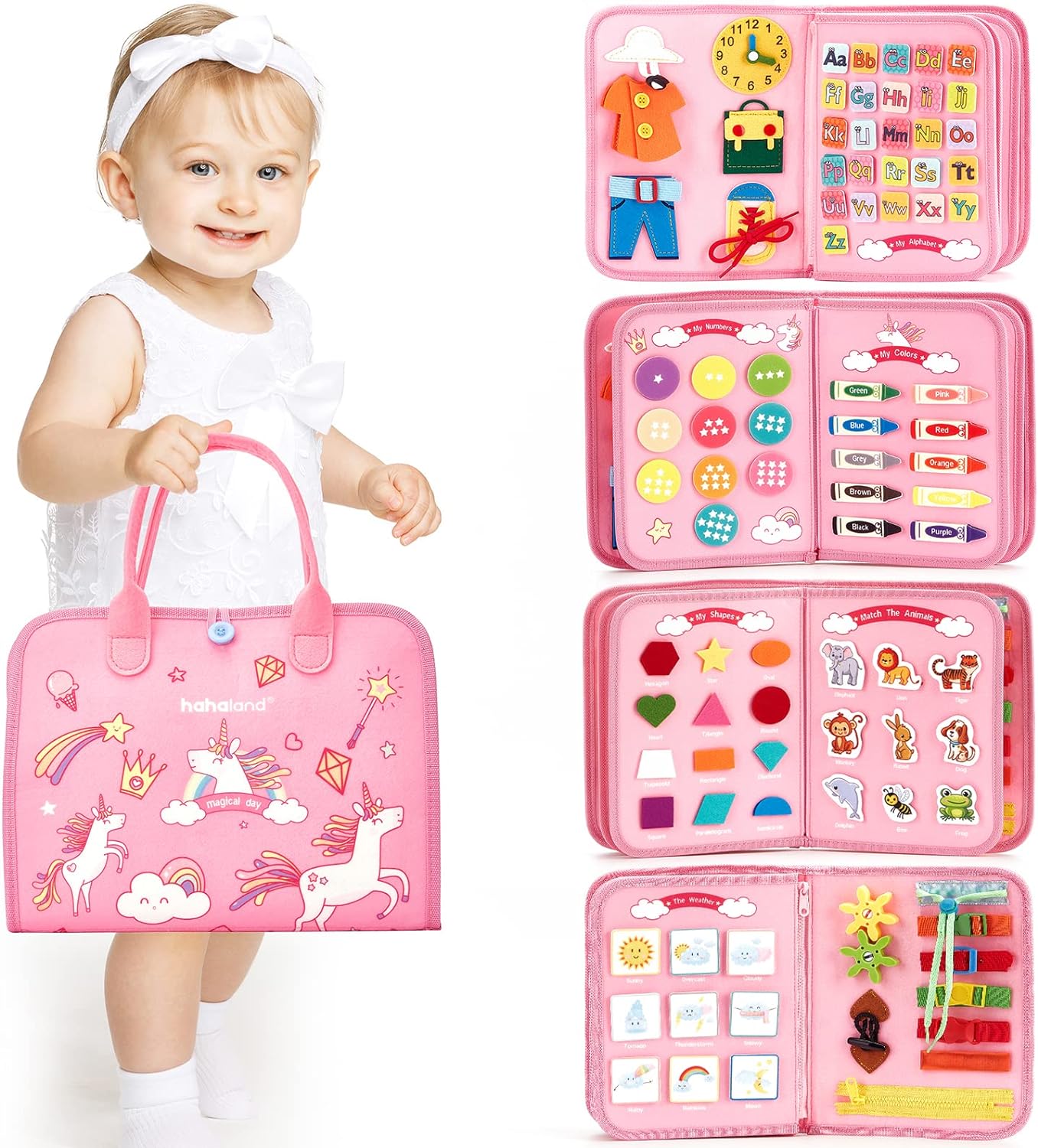 Kletshuts™ BusyBoard: Sensory Fine Motor Skills Montessori Educational Busy Board