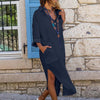 Icone™ ShirtDress: Flowing Shirt Side Slit Dress