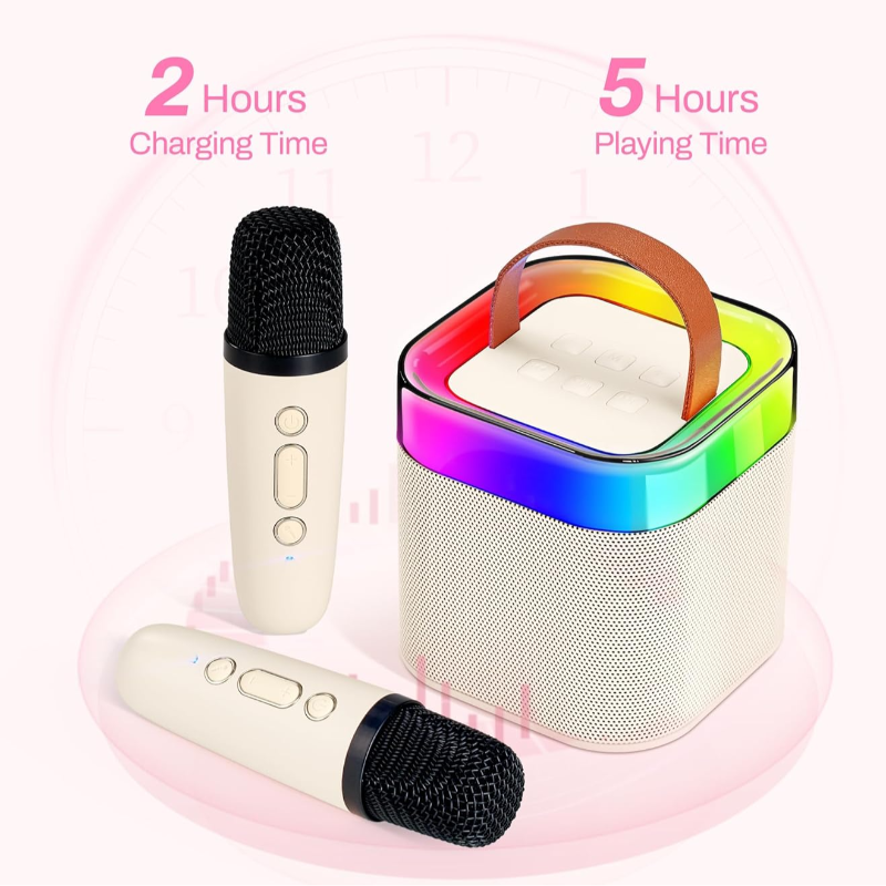 KaraokePro – Mini Karaoke Machine With Wireless Microphones