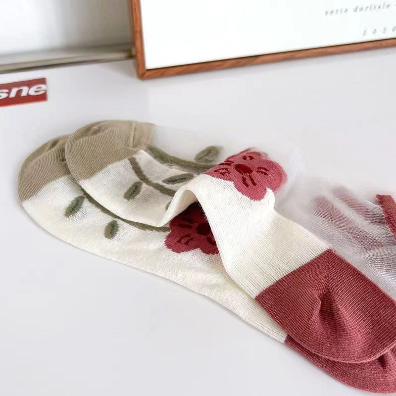 Happy™ MeshSocks: Breathable Comfortable Fun Design Mesh Ankle Socks