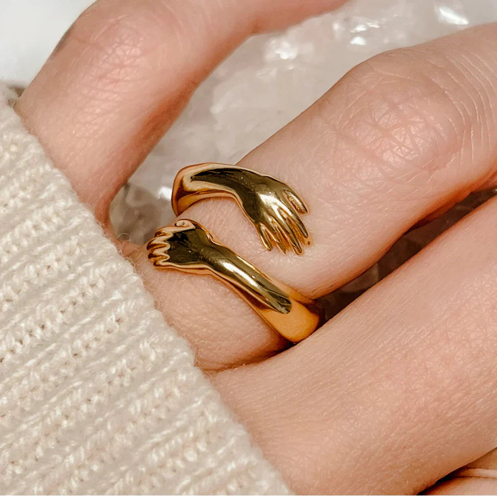 Jewelance™ HugRing: Adjustable Hugging Style Promise Ring