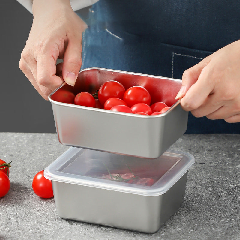 Globetrek° FreshSeal - Stainless Steel Square Storage Pan With Lid