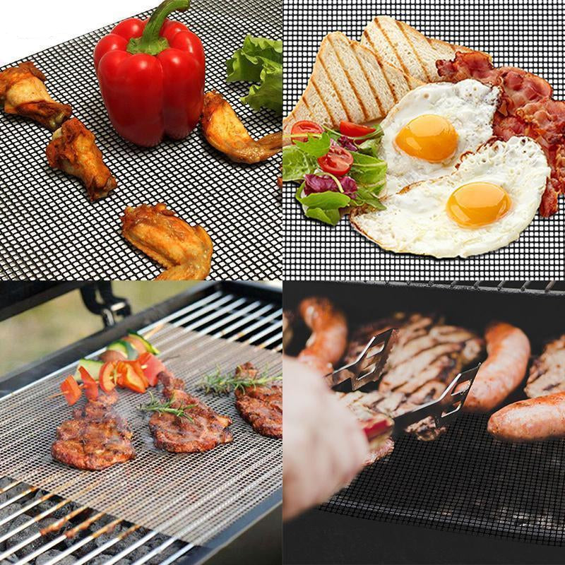 Globetrek° GrillNet: Reusable Heat Resistant Non-Stick BBQ Grill Net