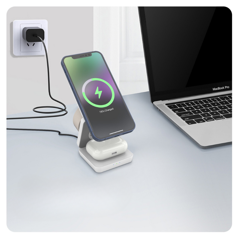Holder360° MultiCharger: Multi-Function Foldable Magnetic Charging Stand