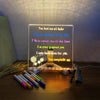 Kletshuts™ NoteBoard: LED Lamp Acrylic Note And Drawing Board