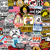 FunnyStickers: Funny Blue Collar Waterproof Stickers Pack