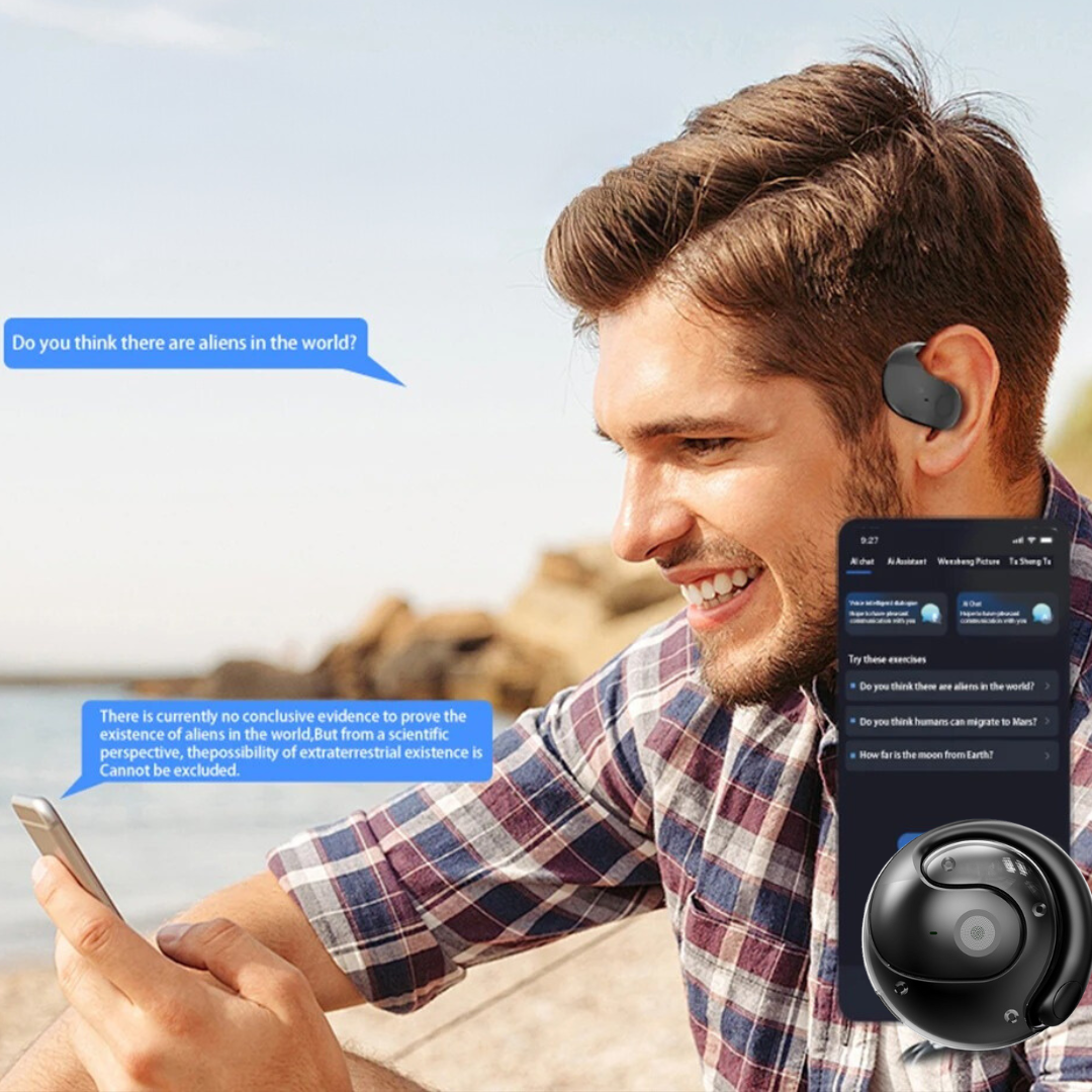 TranslatorEarbuds - Wireless Bluetooth Language Translation Headphones