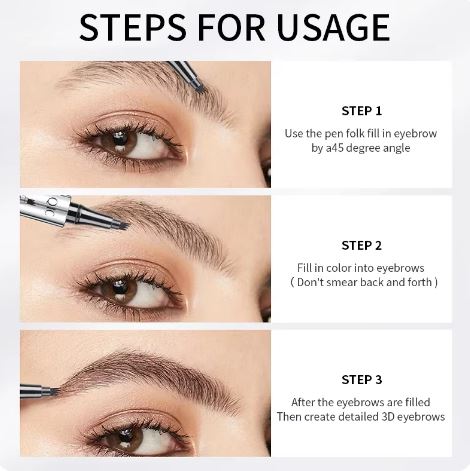 EyebrowPen 1+1 FREE: 3D Waterproof Microblading Eyebrow Pen