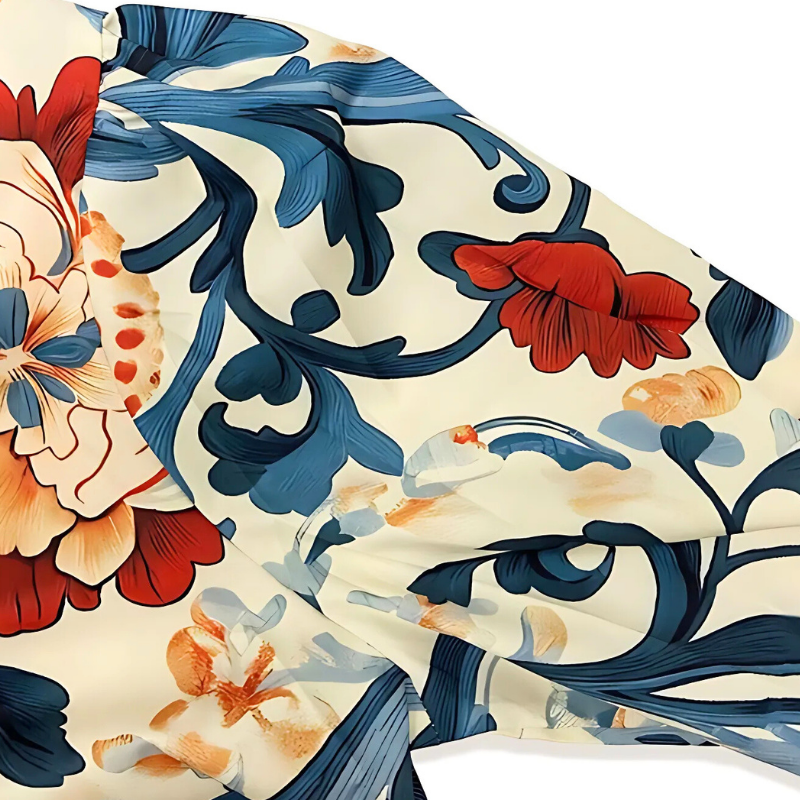 Icone™ FormalBlouse: Stylish Long-Sleeve Unique Print Formal Blouse