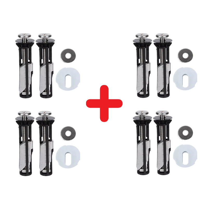 Globetrek° ToiletBolt 1+1 Set FREE: Heavy Duty Toilet Seat Locking Bolt And Screws Kit
