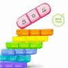 PillOrganizer 1+1 FREE: Portable Pill Organizer Daily And Weekly Medicine Storage