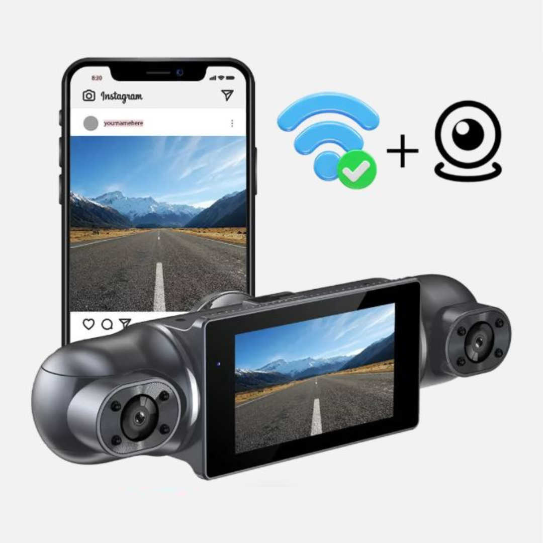 CarRecorder - High Definition 4 Camera Angles Wifi Car Recorder