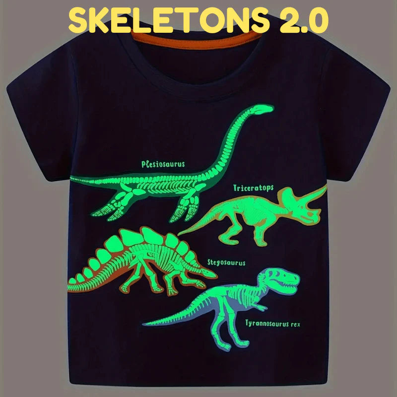 Icone™ DinoShirt: Children's Glow in the Dark Dinosaur T-Shirt