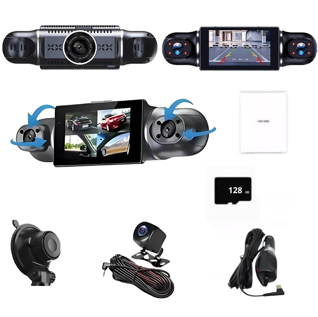 CarRecorder - High Definition 4 Camera Angles Wifi Car Recorder