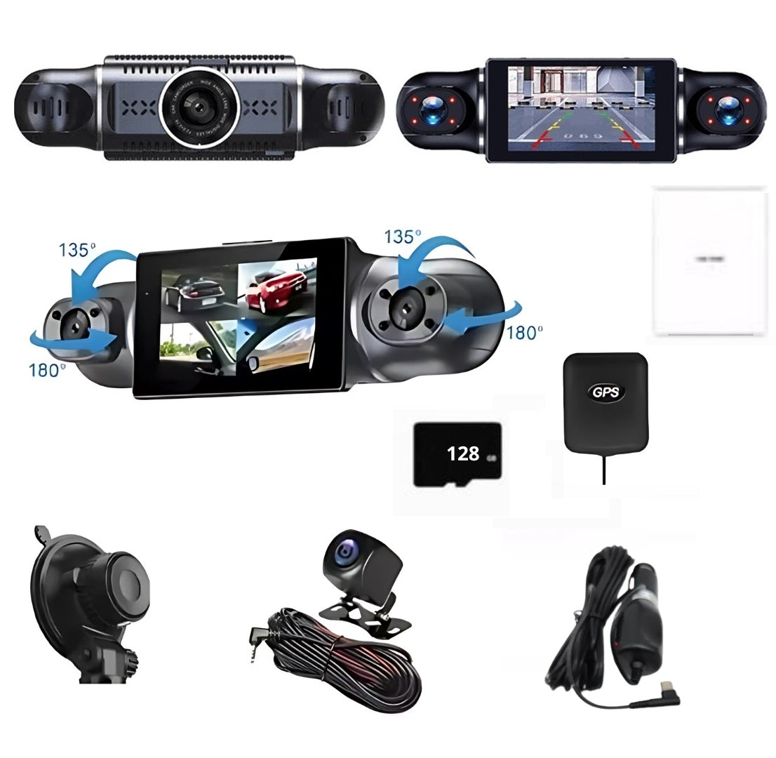 CarRecorder - High Definition 4 Camera Angles Wifi Car Recorder