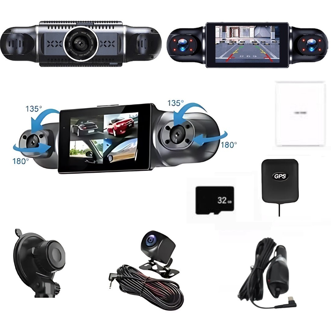 CarRecorder - High Definition 4 Camera Angles Wifi Car Recorder