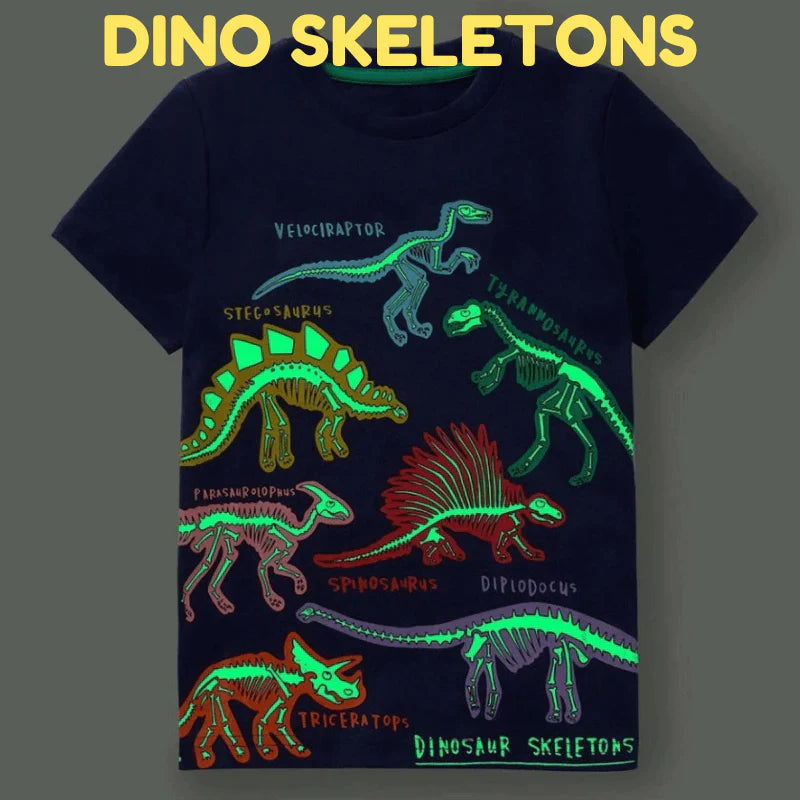 Icone™ DinoShirt: Children's Glow in the Dark Dinosaur T-Shirt