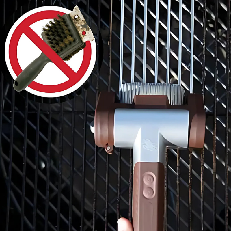 Cleaner Pro° GrillCleaner: Rechargeable Electric Brushless Grill Cleaner Roller