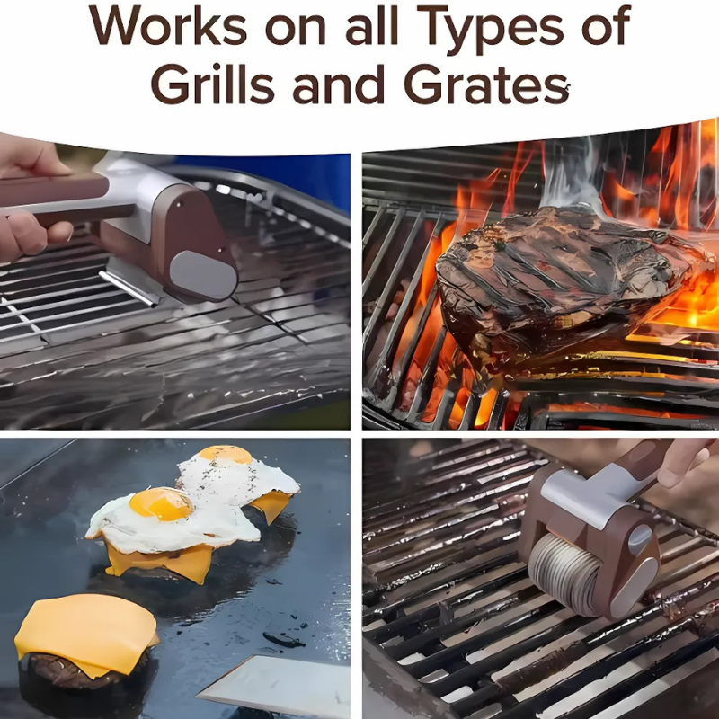 Cleaner Pro° GrillCleaner: Rechargeable Electric Brushless Grill Cleaner Roller