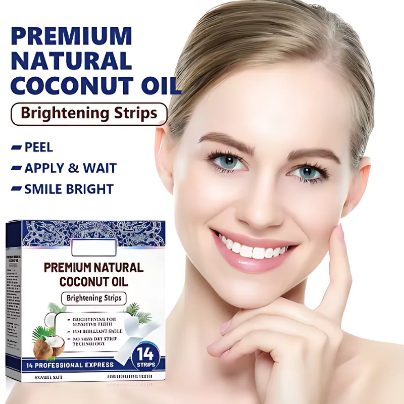 TeethStrip: Natural Coconut Teeth Whitening And Brightening Strips