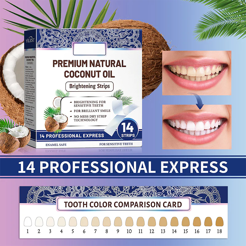 TeethStrip: Natural Coconut Teeth Whitening And Brightening Strips