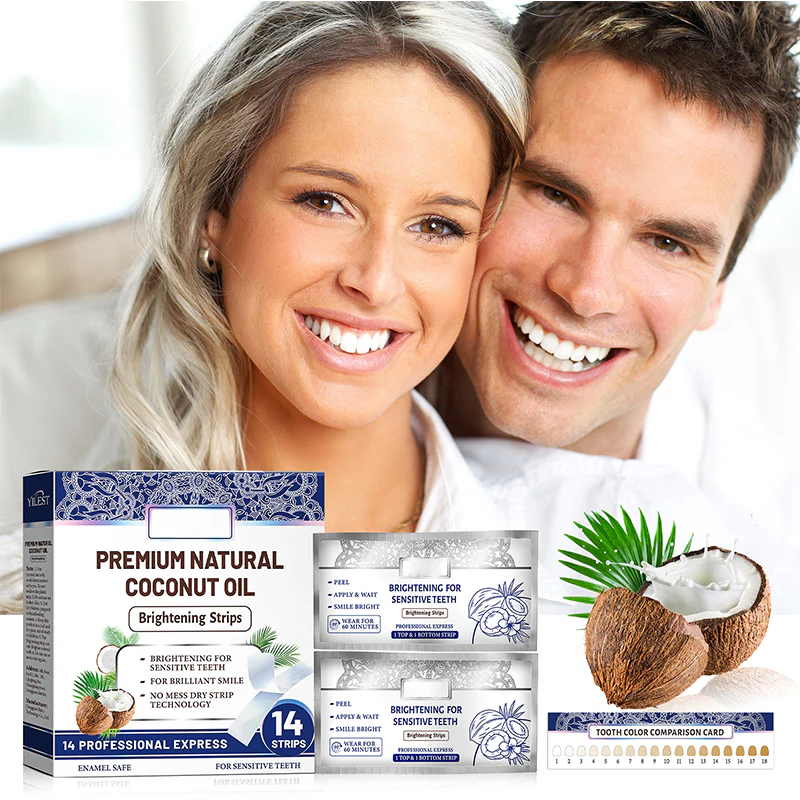 TeethStrip: Natural Coconut Teeth Whitening And Brightening Strips