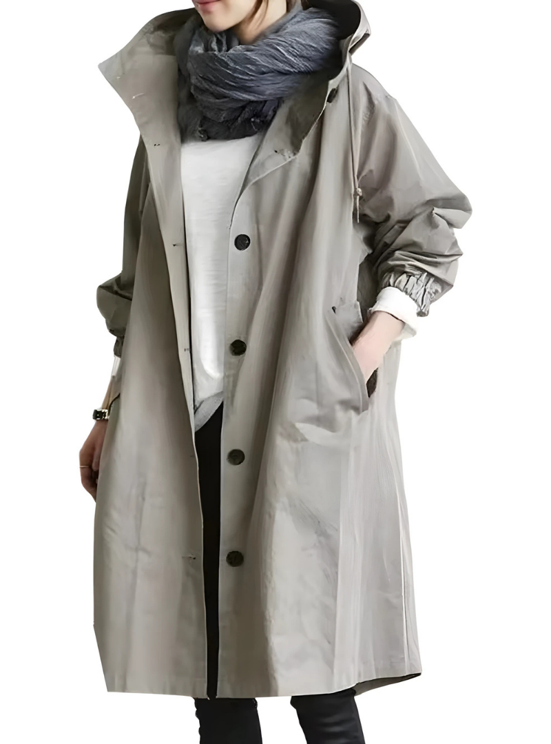Icone™ ElegantCoat - All-Weather Lightweight Comfort Hooded Elegant Coat