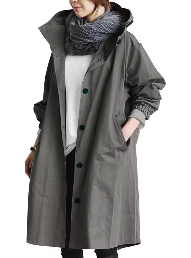 Icone™ ElegantCoat - All-Weather Lightweight Comfort Hooded Elegant Coat