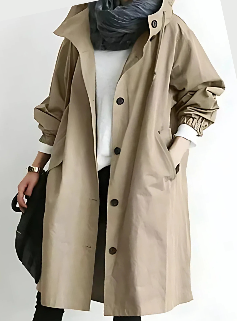 Icone™ ElegantCoat - All-Weather Lightweight Comfort Hooded Elegant Coat