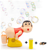 Kletshuts™ BubbleFun: Fun Electric Bubble Blower Boy Machine Toy