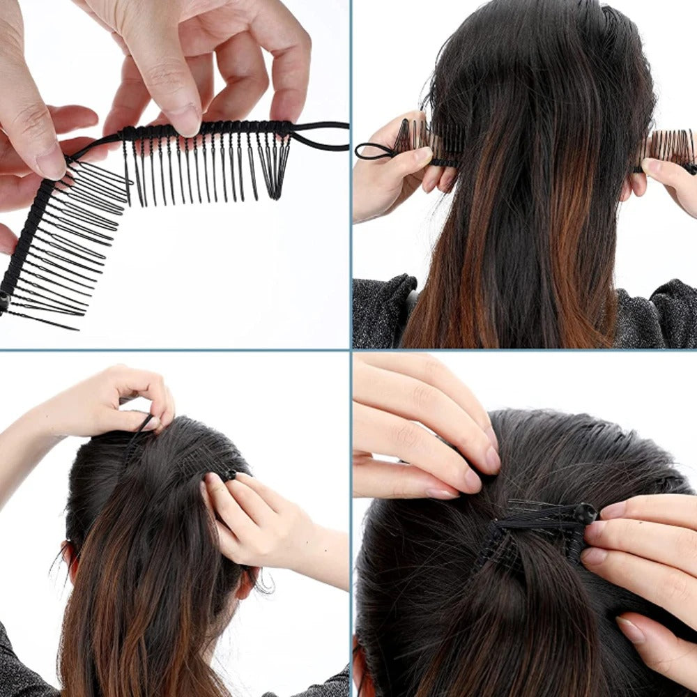 Rose® RetroClip 1+1 FREE - Classic Stretchy 20 Teeth Retro Hair Clip