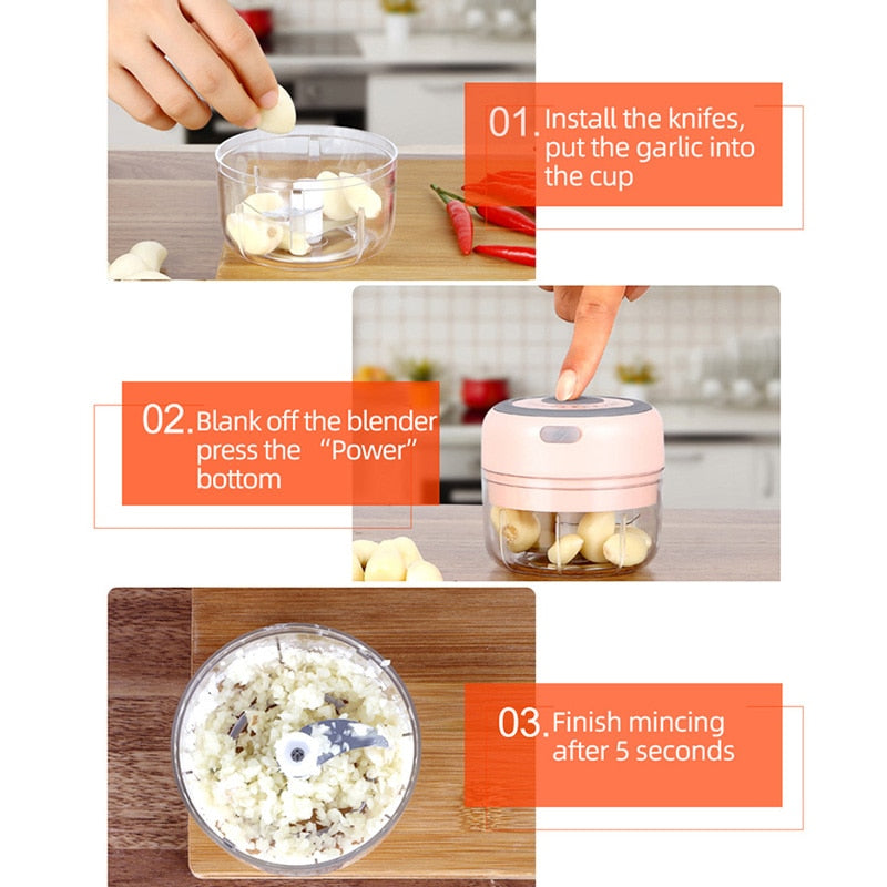 Globetrek° Chopper - Portable Electric Kitchen Mini Chopper