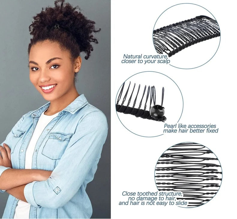 Rose® RetroClip 1+1 FREE - Classic Stretchy 20 Teeth Retro Hair Clip